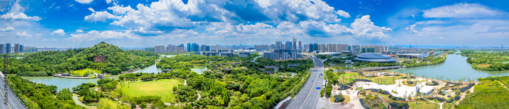 中国浙江省绍兴市湿地公园梅山风景区