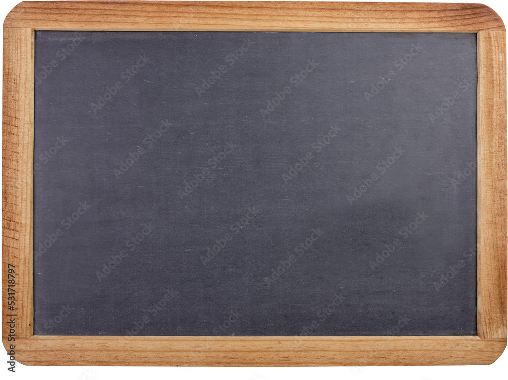 Image of blank chalkboard with wooden frame