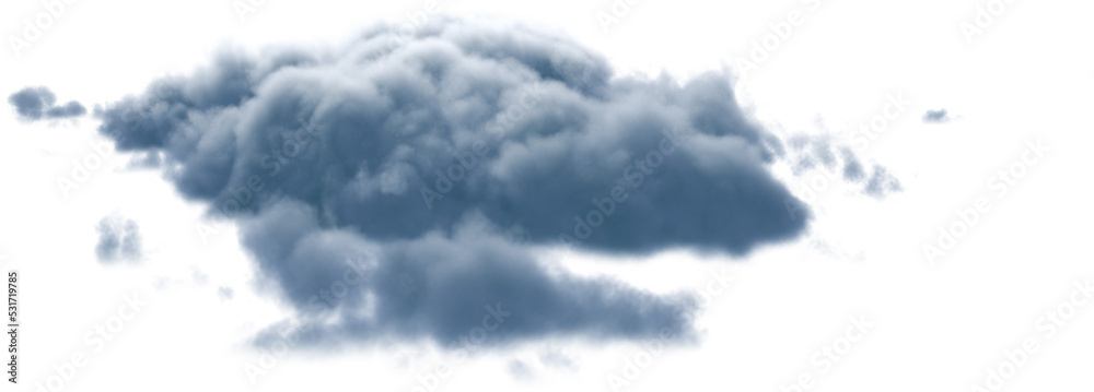 Image of blue and grey fluffy clouds