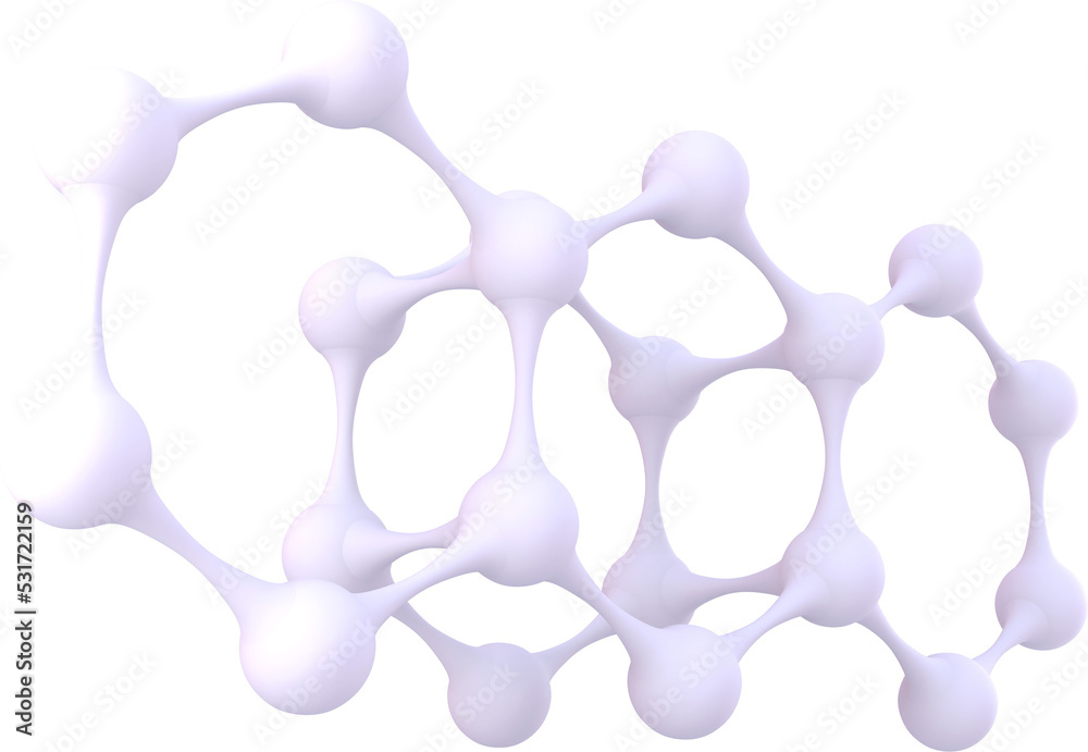 浅紫色分子化学模型网络图像