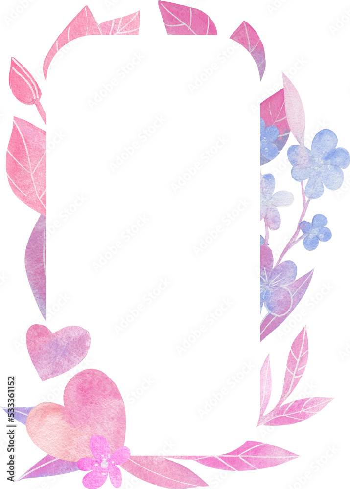 Romantic watercolor collection