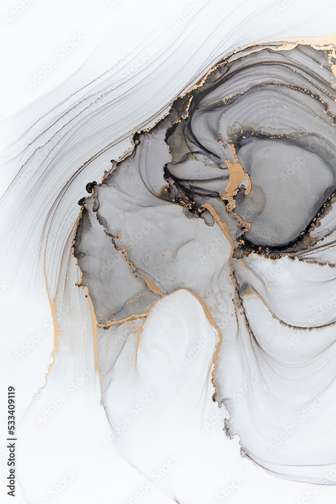 Marble ink abstract art from meticulous original painting abstract background . Painting was painted