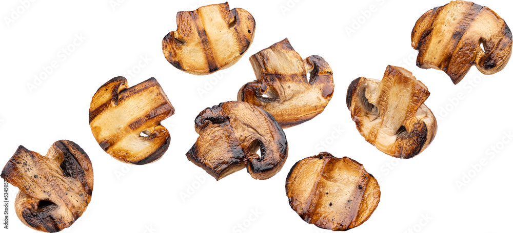 Grilled mushroom isolated 