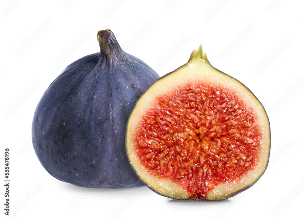 Fig fruit isolated white background