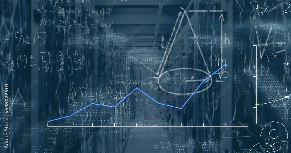 服务器机房上的数学方程组