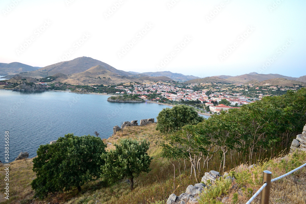 view of the sea and mountains