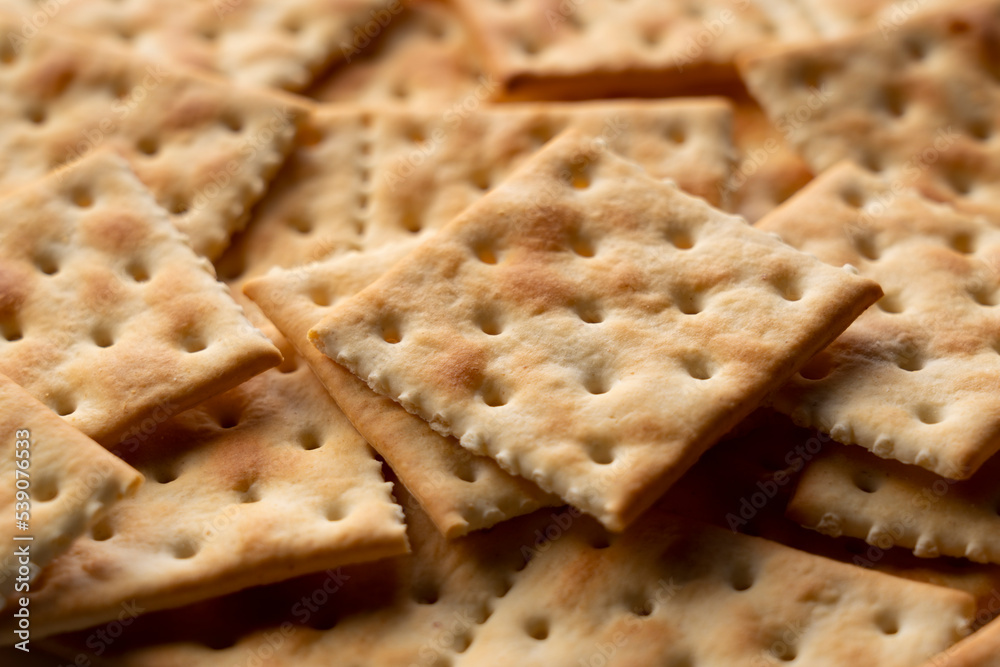 Crackers placed throughout the screen.