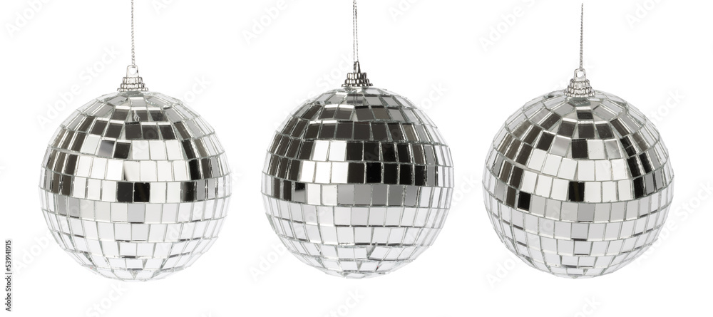 сhristmas ball isolated on white without shadow with clipping path