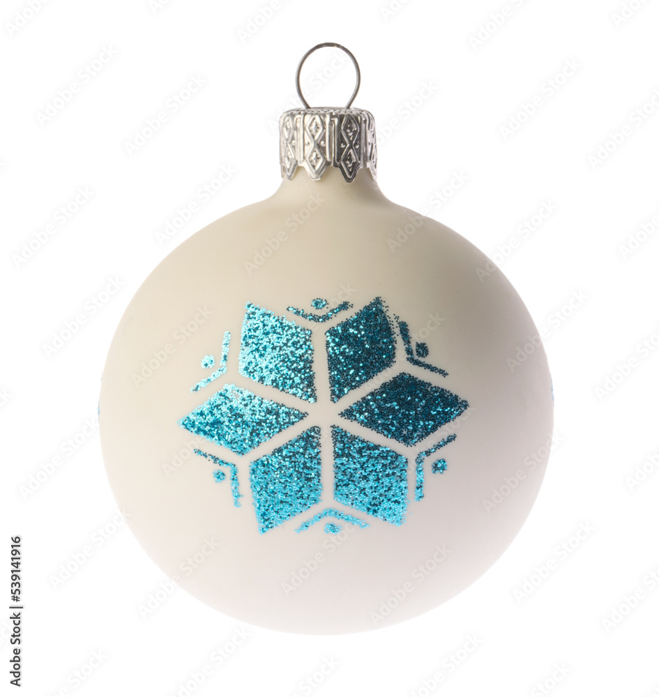 сhristmas ball isolated on white without shadow