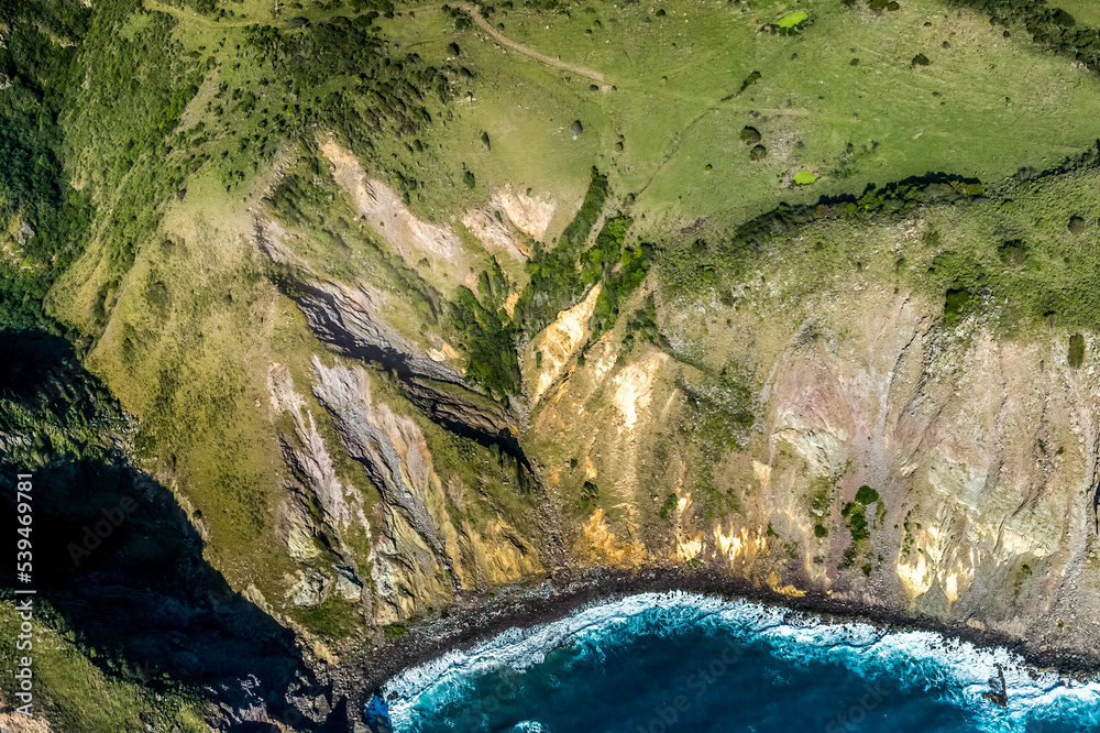 加勒比海蒙特塞拉特岛废弃景观