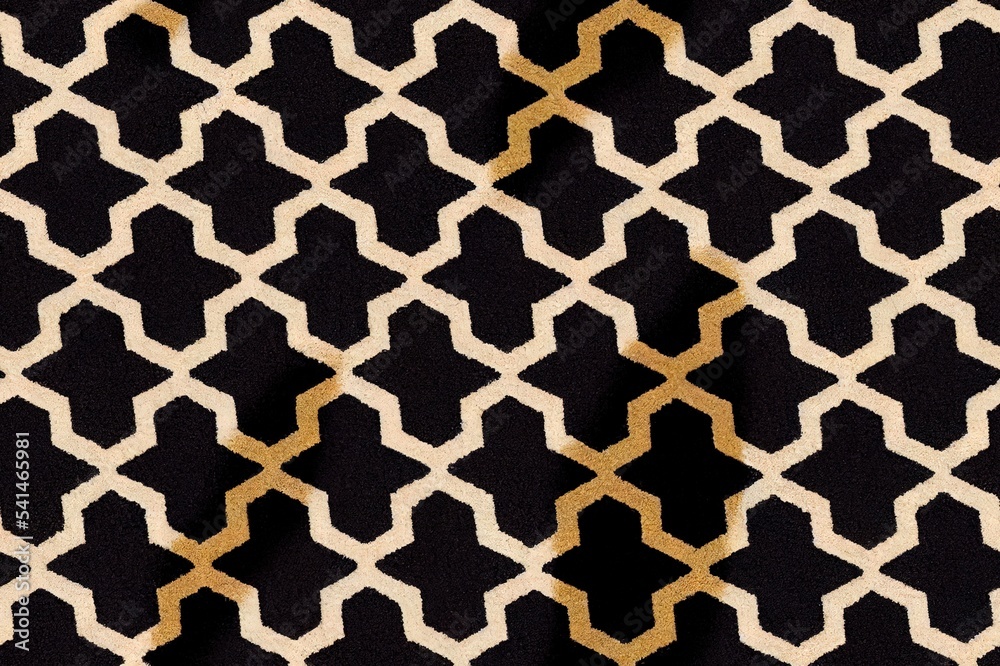 Specially Designed Carpet modern geometric textured with typical pattern.