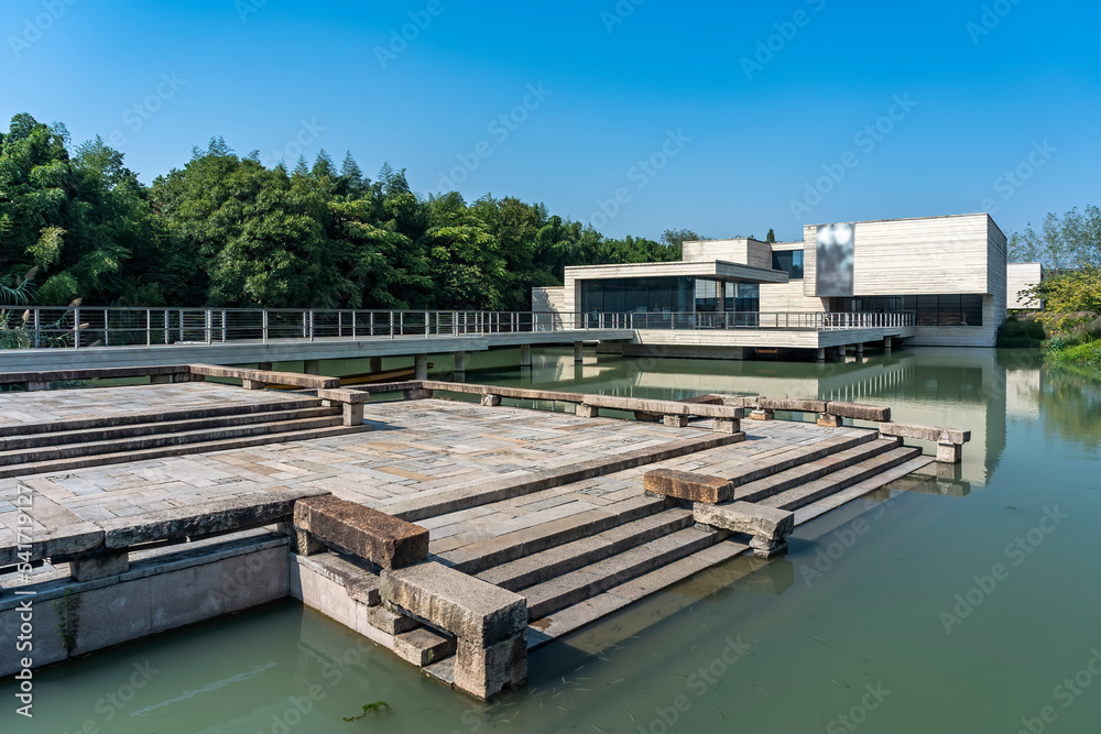 现代建筑街景特写