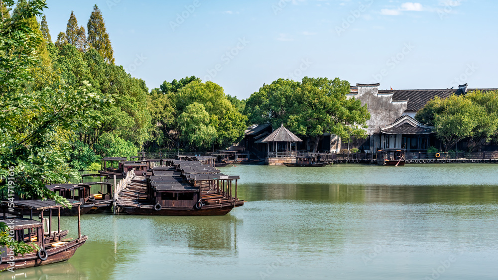 中国乌镇街景特写