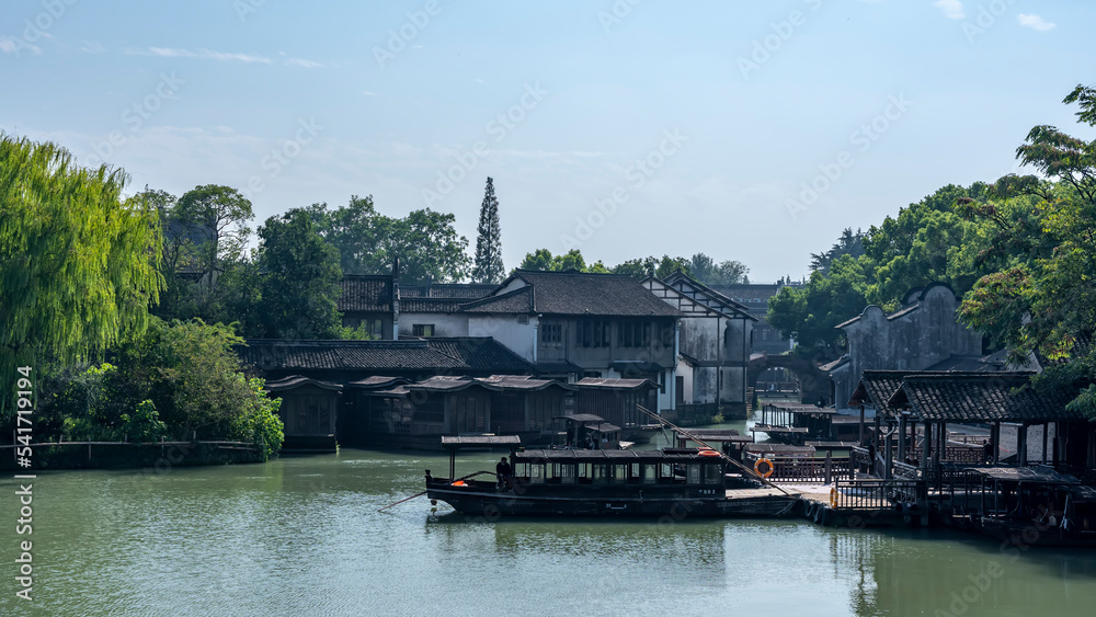 中国乌镇街景近景