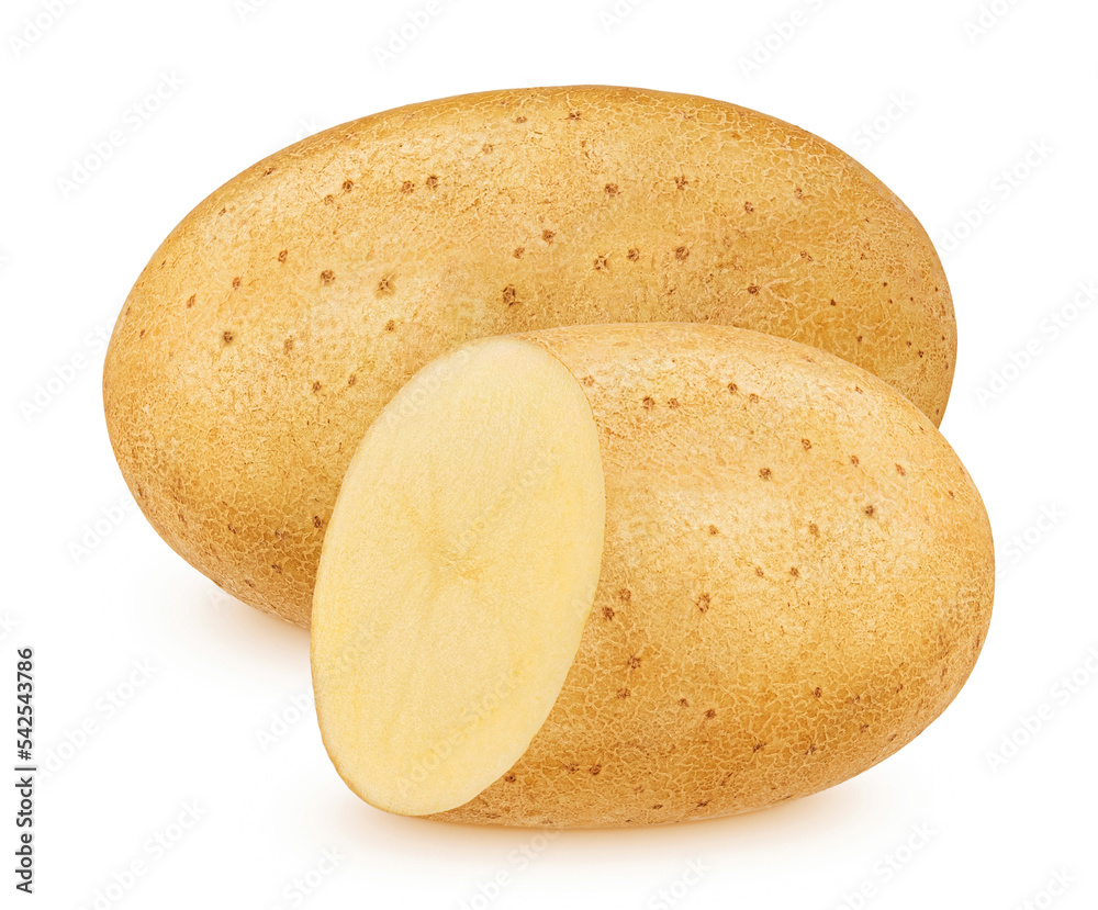 Potato isolated on white background