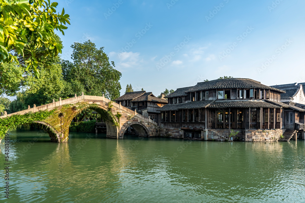 中国乌镇风景特写