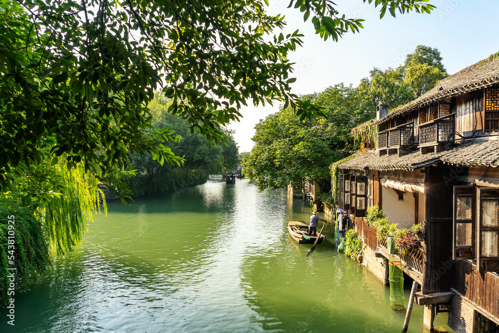 中国乌镇风景特写