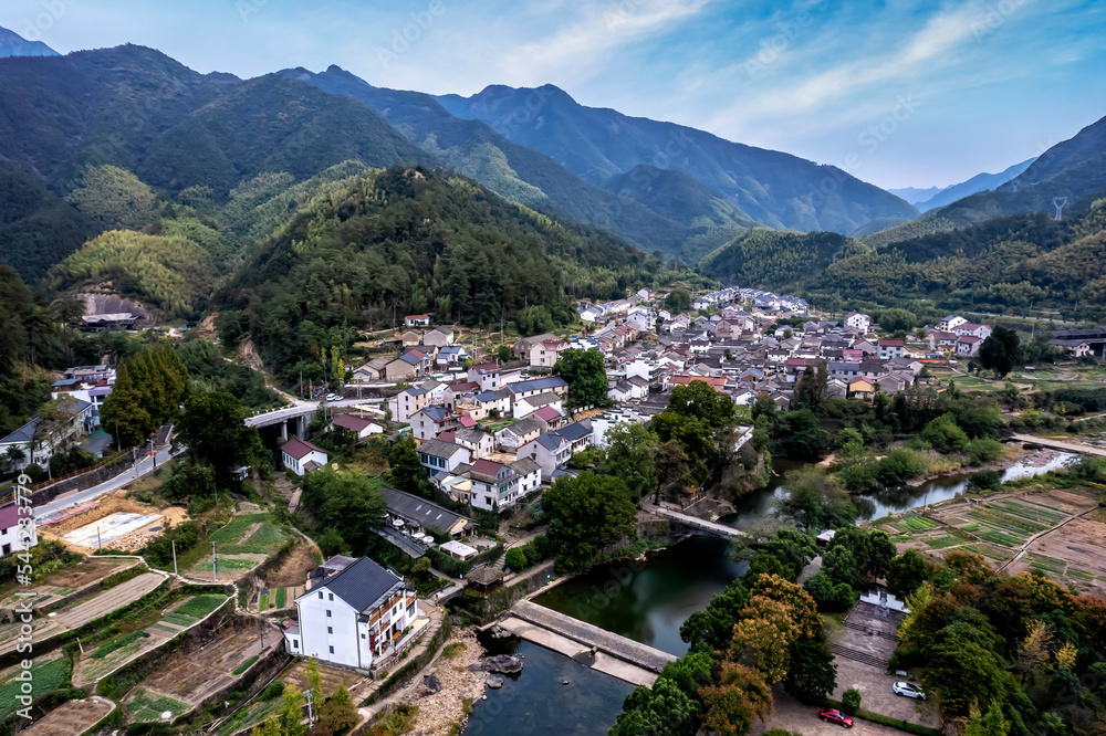 浙江桐庐石屋古民居航拍