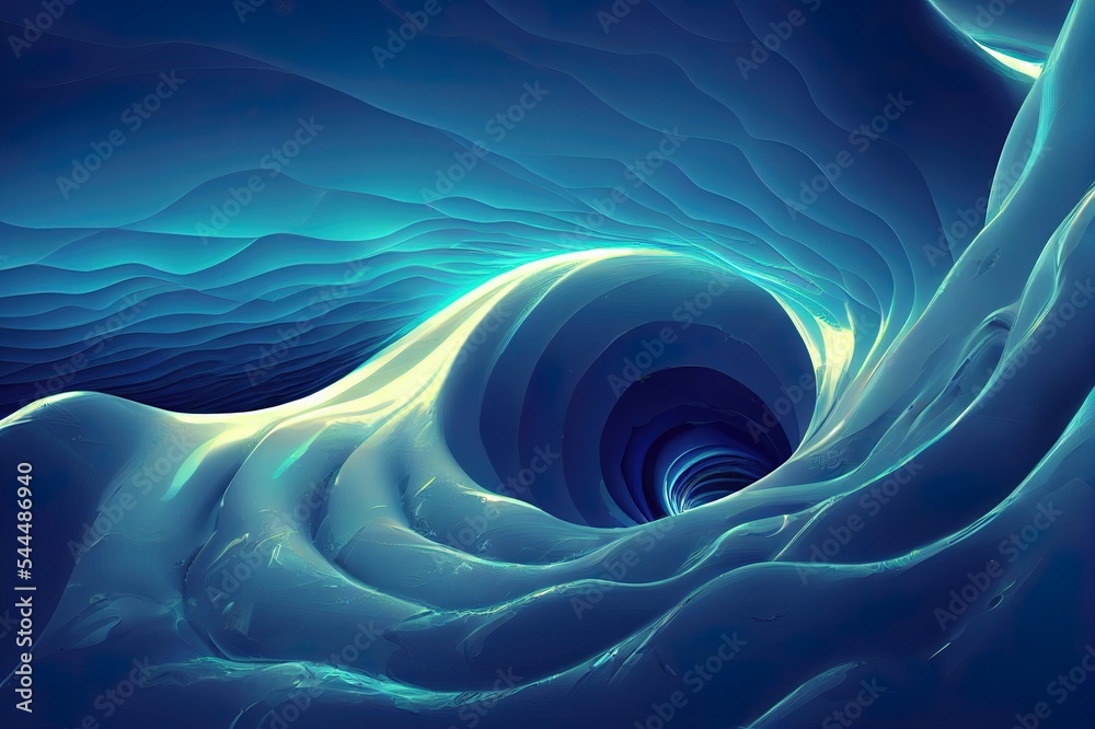 Plasama wave abstract technology, futuristic background. Science element, blue glowing color with el