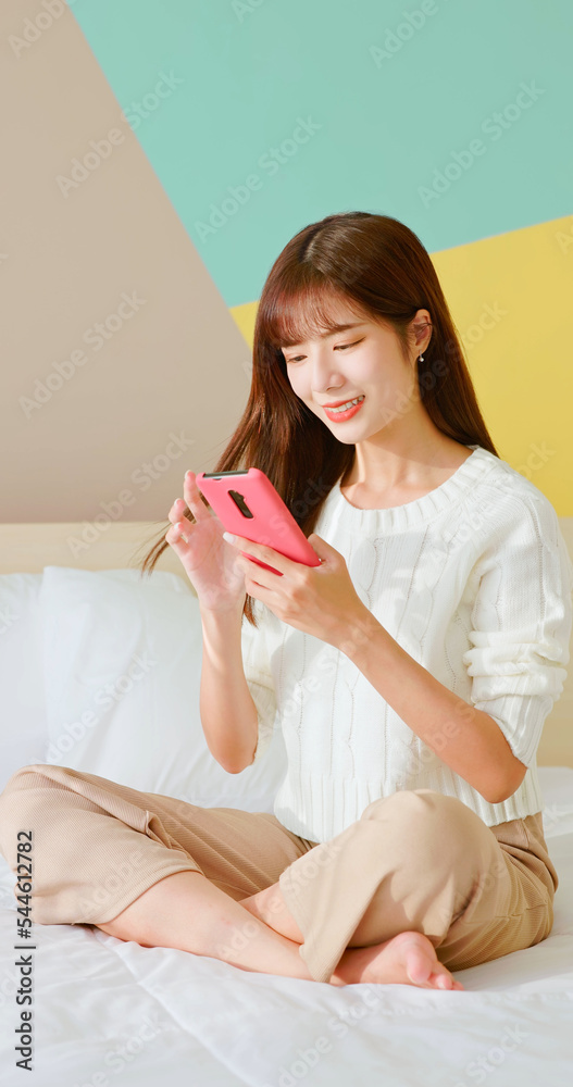 woman use phone