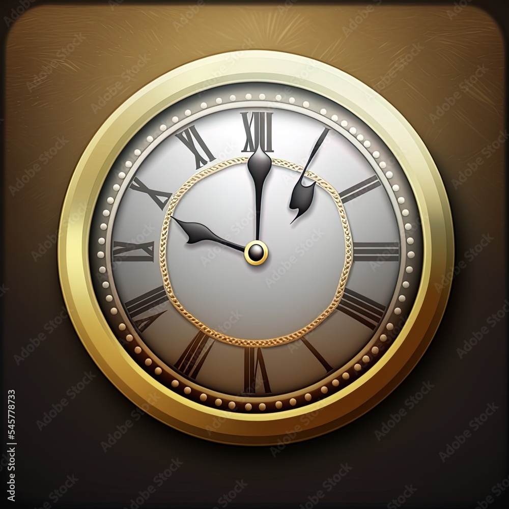 Time icon. clock icon.