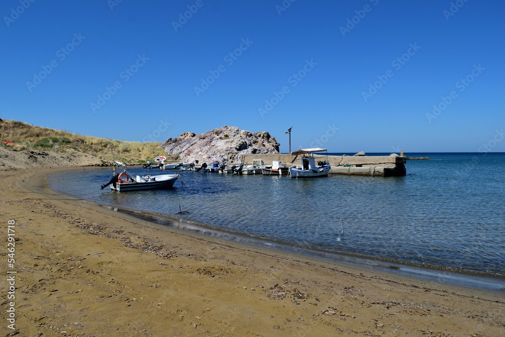 boats on the beach