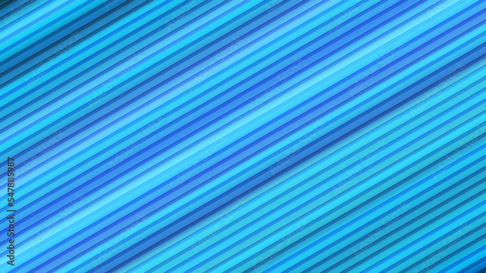 Blue gradient background, abstract design concept of laser line motion