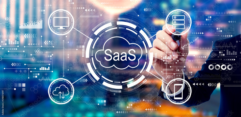 SaaS——软件即服务的概念，以商业为背景，以夜城为背景