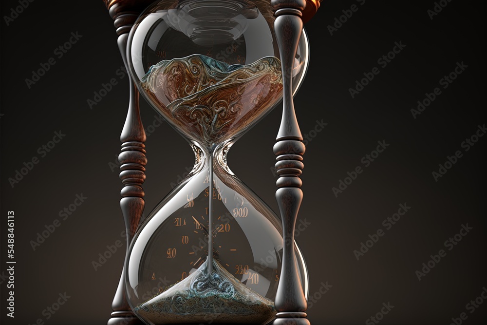 3D Transparent Hourglass