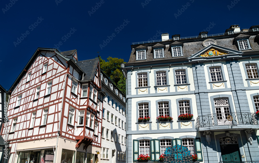 Traditional half-timbered houses of Monschau in North Rhine-Westphalia, Germany