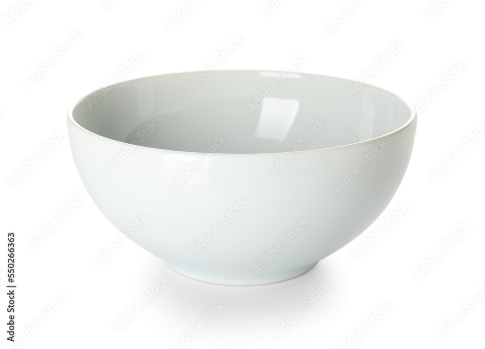 Ceramic bowl isolated on white background