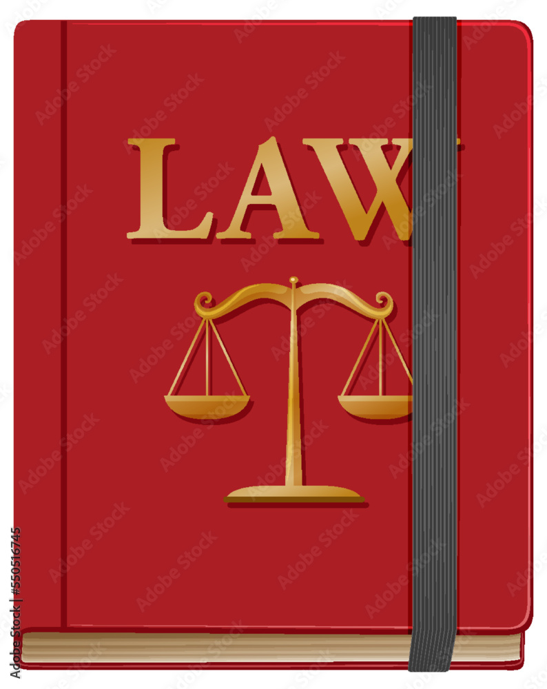 Law book icon isolated