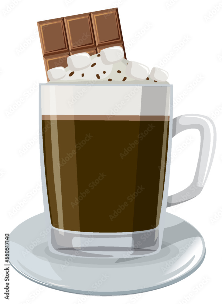 Hot chocolate with whipped cream