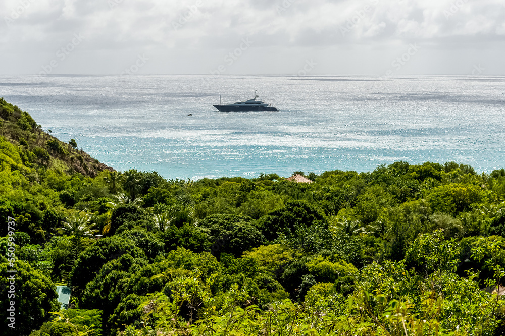 View of Saint Barthelemy island, Caribbean