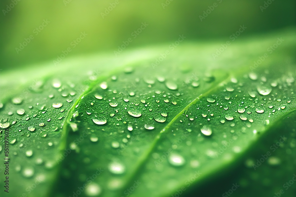 Green leaf background close up view. Nature foliage abstract of leave texture for showing concept of