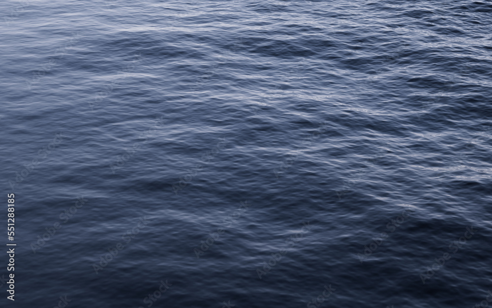 Empty water surface, 3d rendering.