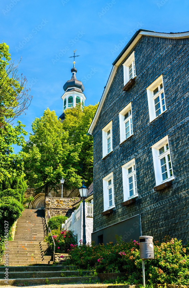 Historic slate houses in Solingen-Grafrath - North Rhine-Westphalia, Germany