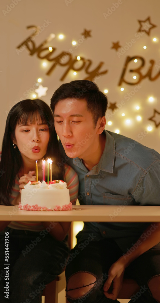 couple celebrate birthday