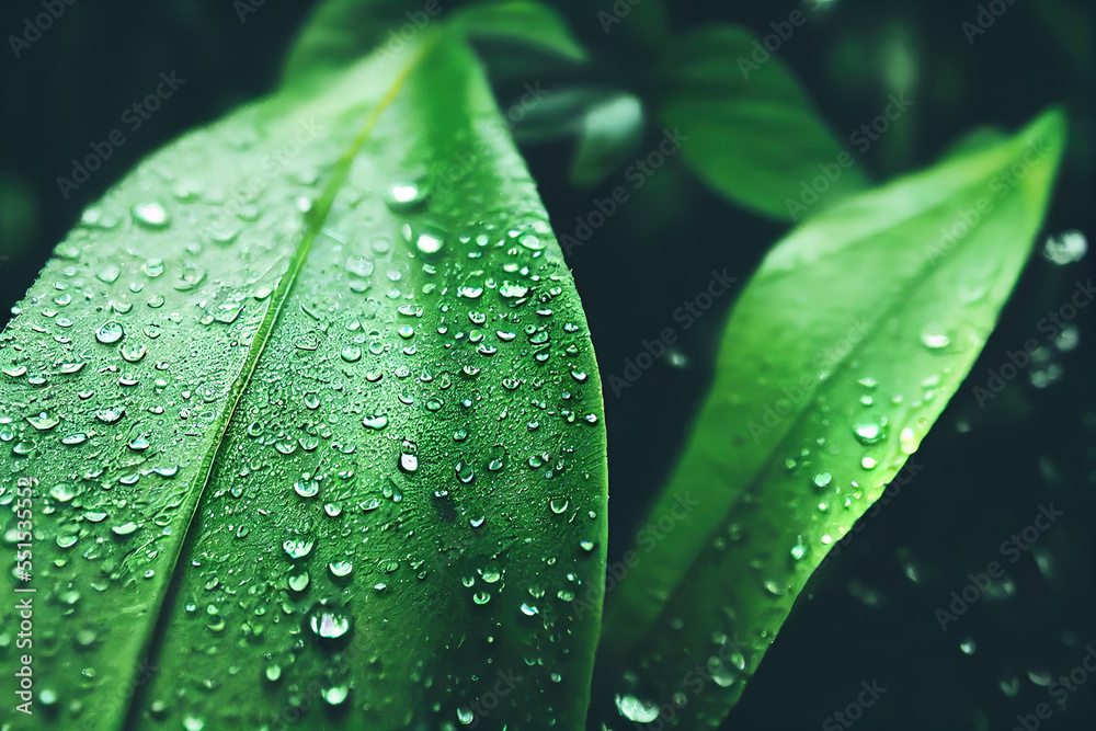 Green leaf background close up view. Nature foliage abstract of leave texture for showing concept of