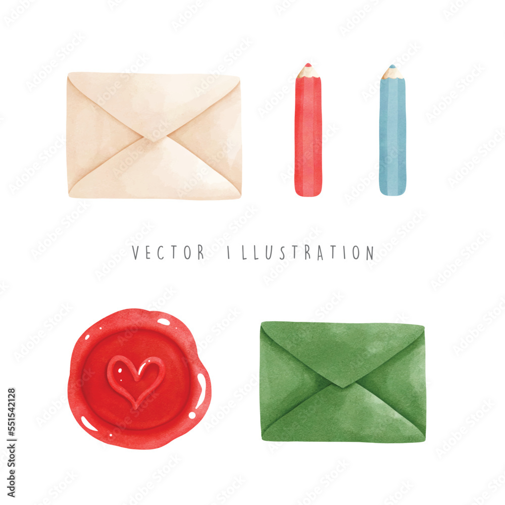 Christmas mail, Christmas vector illustration