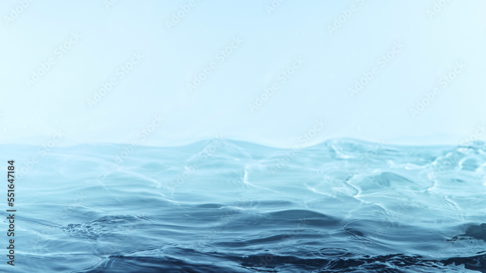 Blue water wave abstract background.