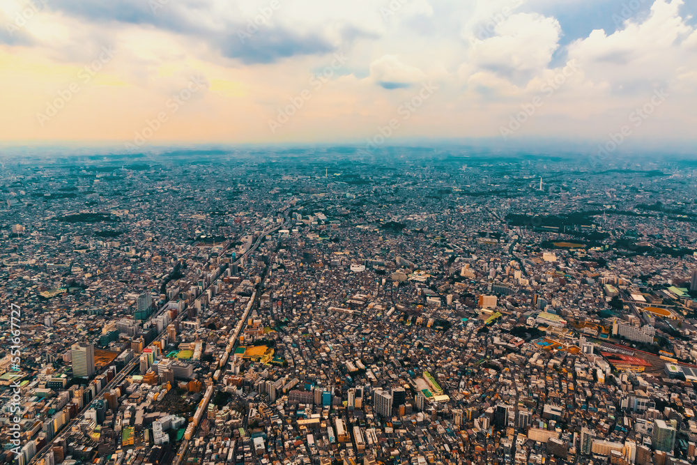 日本东京都港区鸟瞰图