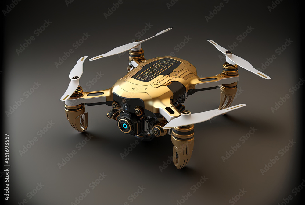 image model of a drone. Generative AI