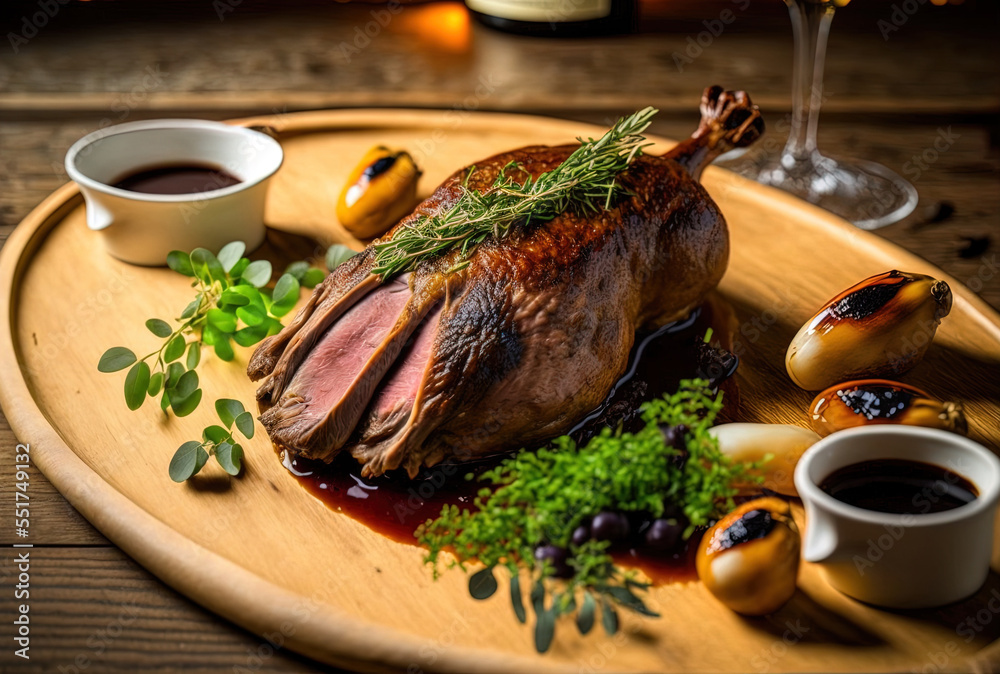 Duck roast, dish, restaurant food, traditional food, gourmet food, duck meat, meat dish, homemade fo