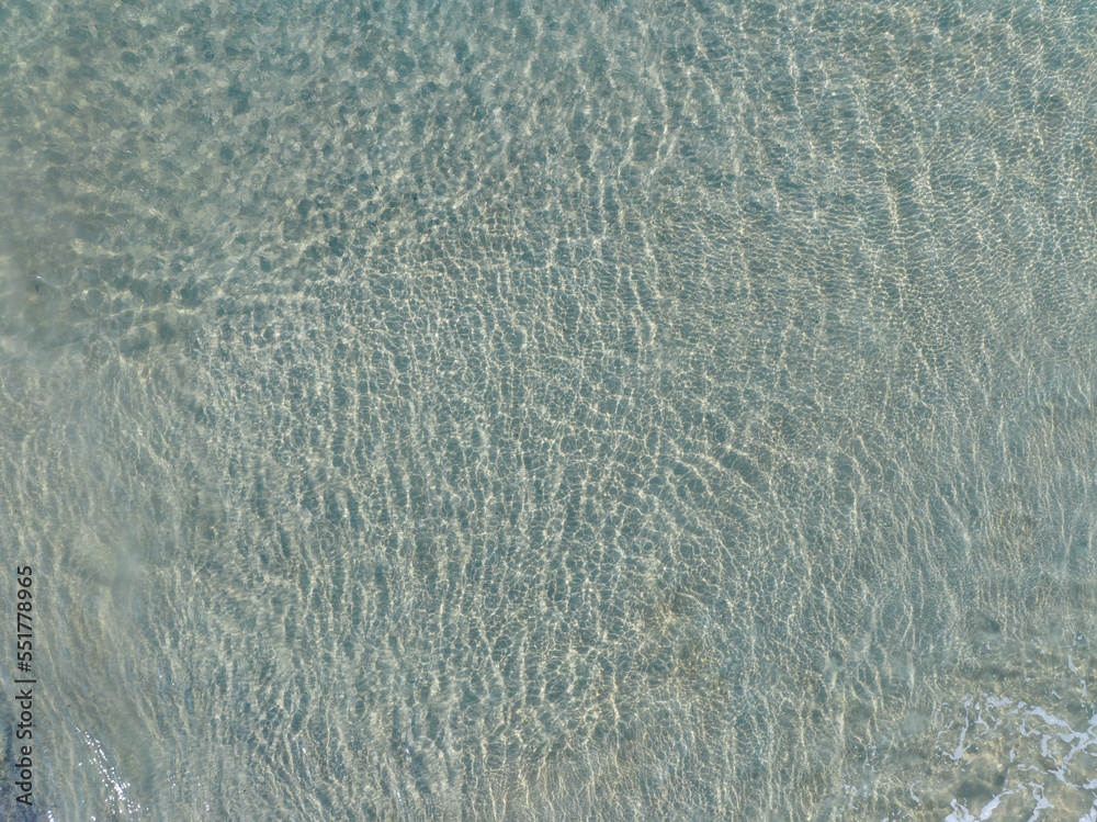 Aerial view Amazing open sea surface, Beautiful ocean in the morning summer season,Image by Aerial v