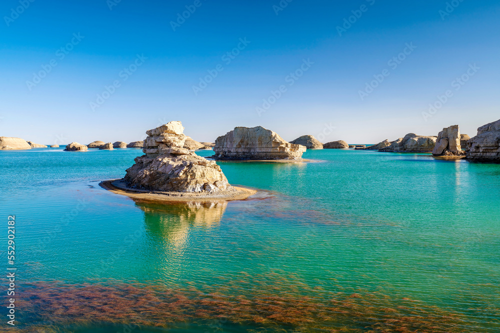 Usute Geopark scenic in Da Qaidam Haixi Prefecture Qinghai province, China.