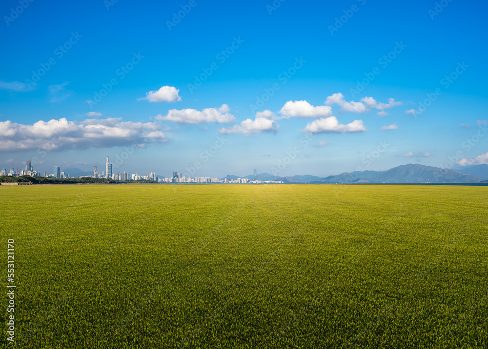 田野与蓝天