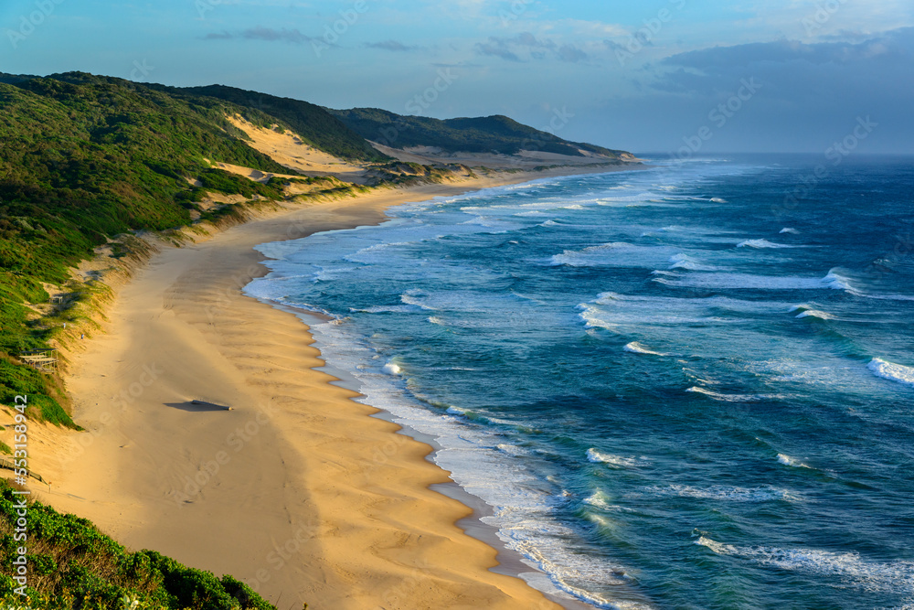 马比比的马普塔兰海岸线景观。iSimangaliso湿地公园（大圣卢西亚湿地公园）。K