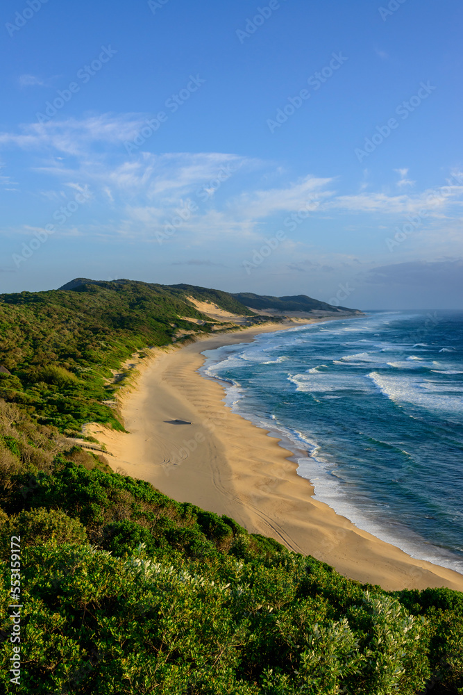 马比比的马普塔兰海岸线景观。iSimangaliso湿地公园（大圣卢西亚湿地公园）。K