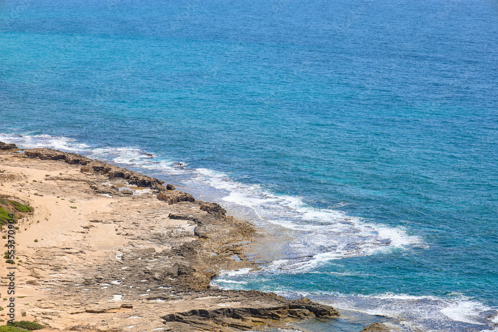 Beautiful view of rocky sea shore